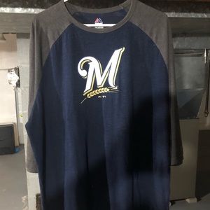 Milwaukee Brewers 3/4 shirt